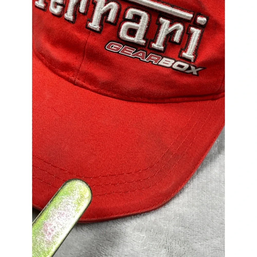 Ferrari Gearbox Hat Red Strapback Cap Embroidered Racing Formula 1 F1 Italy